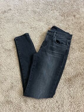 Joe's Jeans Black Skinny Jeans with Subtle Fade